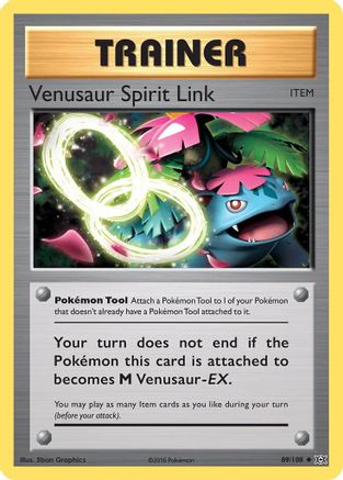 Venusaur Spirit Link 089 - Reverse Holofoil XY Evolutions - Uncommon