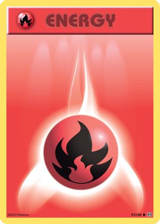 Fire Energy 092 XY Evolutions - Common