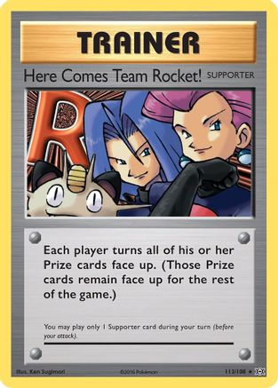 Here Comes Team Rocket! 113 XY Evolutions - Secret Rare