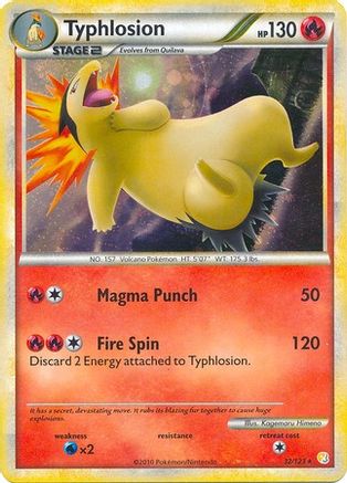 Typhlosion - 32/123 (Cosmos Holo)/123 - Holofoil Deck Exclusives - Holo Rare