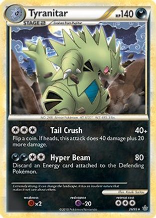 Tyranitar - 26/95 (HGSS Unleashed)/095 - Holofoil Deck Exclusives - Holo Rare