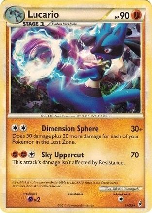 Lucario - 14/95 (Cracked Ice Holo)/095 - Holofoil Deck Exclusives - Holo Rare