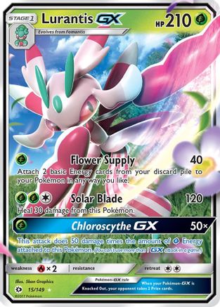 Lurantis GX 015 - Holofoil SM Base Set - Ultra Rare