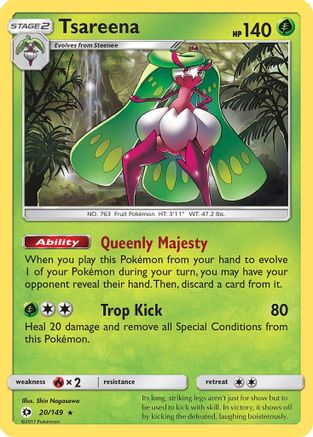 Tsareena 020 - Holofoil SM Base Set - Holo Rare