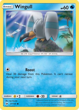 Wingull 037 SM Base Set - Common