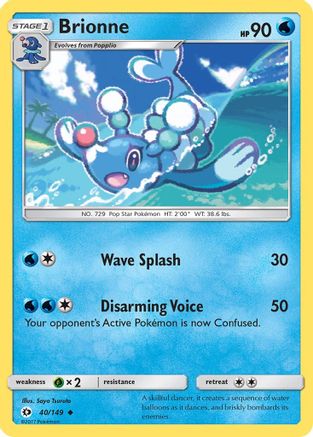 Brionne 040 - Reverse Holofoil SM Base Set - Uncommon