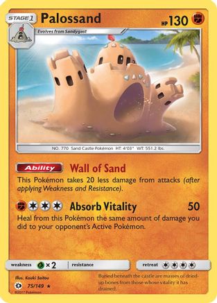 Palossand 075 - Reverse Holofoil SM Base Set - Rare