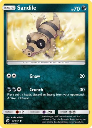 Sandile 083 - Reverse Holofoil SM Base Set - Common