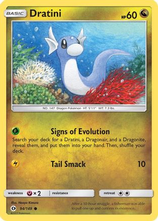 Dratini 094 - Reverse Holofoil SM Base Set - Common