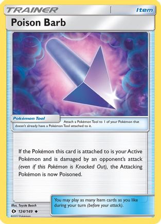 Poison Barb 124 SM Base Set - Uncommon