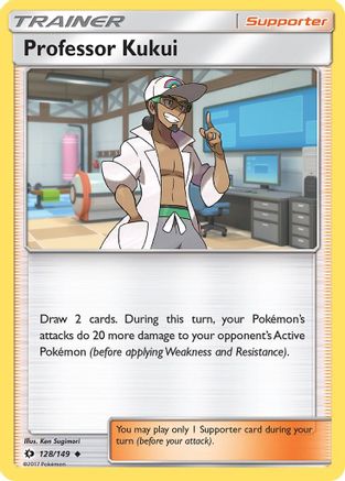 Professor Kukui 128 - Reverse Holofoil SM Base Set - Uncommon