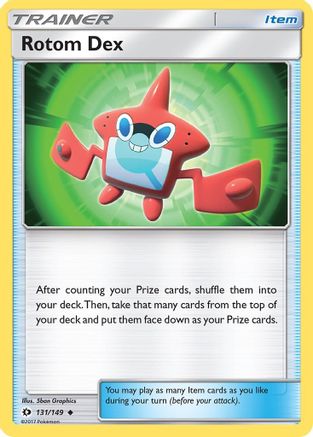 Rotom Dex 131 SM Base Set - Uncommon
