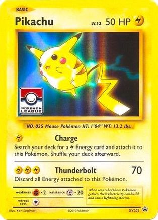 Pikachu (Pokemon League) XY202 - Holofoil League & Championship Cards - Promo