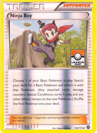 Ninja Boy - 103/114 (League Cup)/114 - Reverse Holofoil League & Championship Cards - Promo