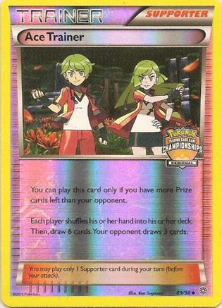 Ace Trainer - 69/98 (Regional Championships)/98 - Reverse Holofoil League & Championship Cards - Promo