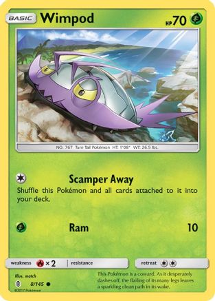 Wimpod 008 - Reverse Holofoil SM Guardians Rising - Common