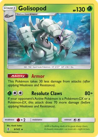 Golisopod - Holofoil SM Guardians Rising - Holo Rare