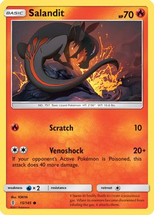 Salandit - Reverse Holofoil SM Guardians Rising - Common
