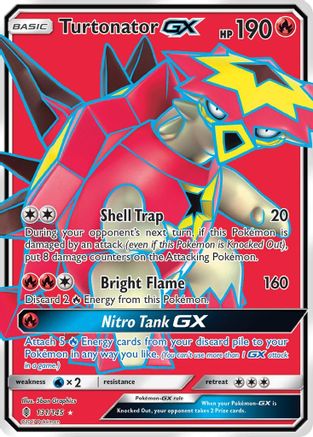 Turtonator GX (Full Art)/145 - Holofoil SM Guardians Rising - Ultra Rare
