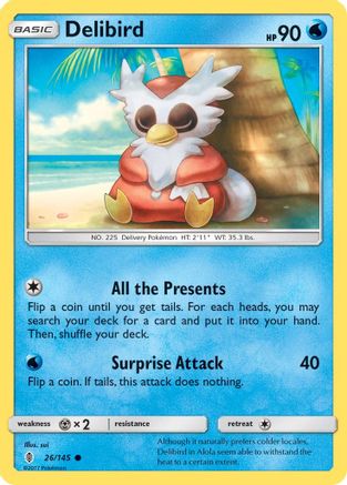 Delibird 026 SM Guardians Rising - Common