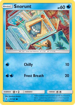 Snorunt 031 SM Guardians Rising - Common
