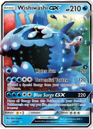 Wishiwashi GX 038 - Holofoil SM Guardians Rising - Ultra Rare