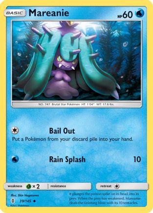 Mareanie - Reverse Holofoil SM Guardians Rising - Uncommon