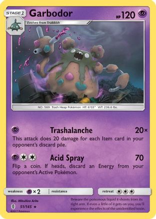 Garbodor 051 SM Guardians Rising - Rare