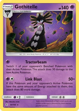Gothitelle 054 - Reverse Holofoil SM Guardians Rising - Rare