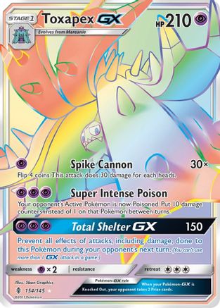 Toxapex GX (Secret) - Holofoil SM Guardians Rising - Secret Rare