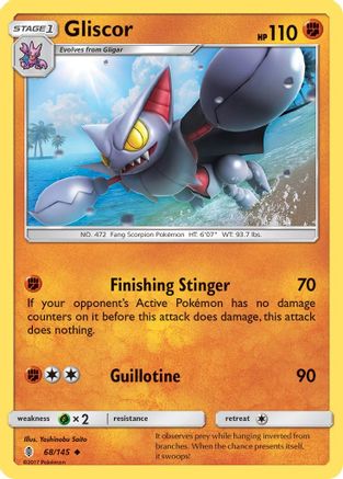 Gliscor - Reverse Holofoil SM Guardians Rising - Uncommon