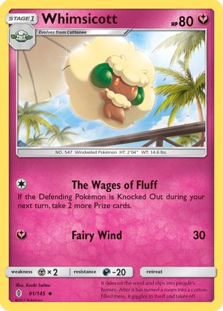 Whimsicott 091 SM Guardians Rising - Uncommon