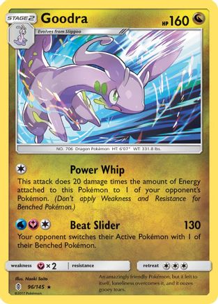Goodra 096 - Reverse Holofoil SM Guardians Rising - Holo Rare