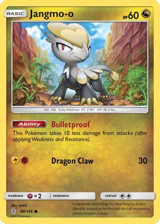 Jangmo-o 098 - Reverse Holofoil SM Guardians Rising - Common