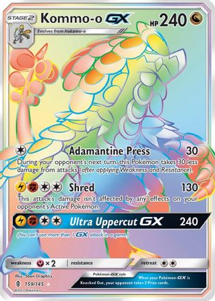 Kommo-o GX (Secret) - Holofoil SM Guardians Rising - Secret Rare