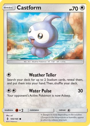 Castform 105 SM Guardians Rising - Common