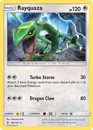 Rayquaza 106 SM Guardians Rising - Rare