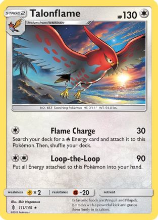 Talonflame - Reverse Holofoil SM Guardians Rising - Rare