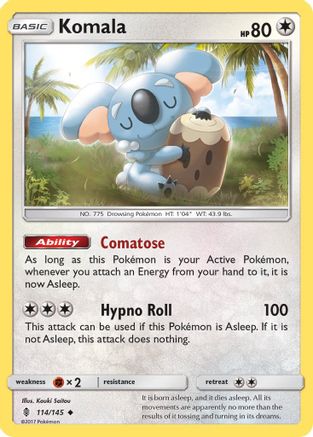 Komala 114 - Reverse Holofoil SM Guardians Rising - Uncommon