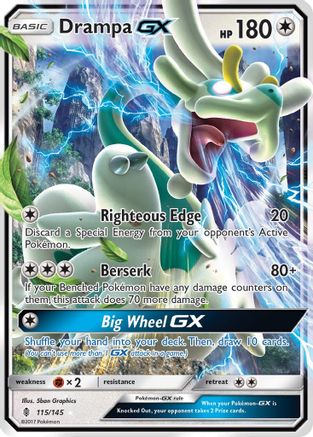 Drampa GX 115 - Holofoil SM Guardians Rising - Ultra Rare