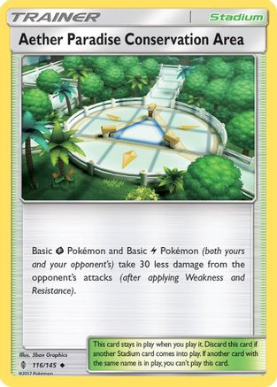 Aether Paradise Conservation Area 116 SM Guardians Rising - Uncommon