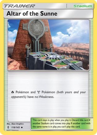 Altar of the Sunne 118/145 SM Guardians Rising - Uncommon