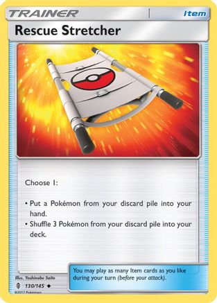 Rescue Stretcher 130 - Reverse Holofoil SM Guardians Rising - Uncommon