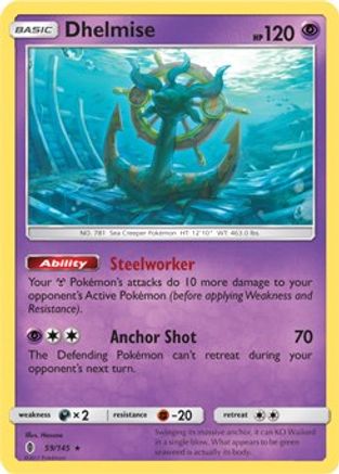 Dhelmise - 59/145 (SM Guardians Rising)/145 Deck Exclusives - Rare