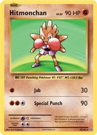 Hitmonchan (XY Evolutions) 062/108 Deck Exclusives - Rare