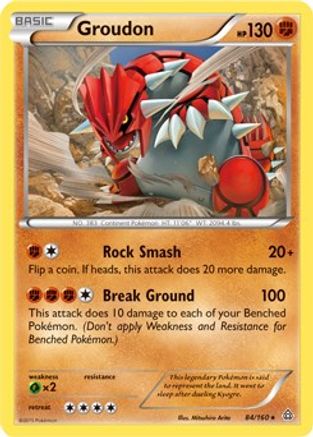 Groudon (XY Primal Clash) 084/160 - Holofoil Deck Exclusives - Holo Rare