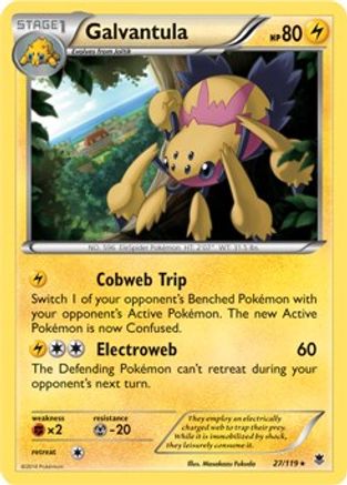 Galvantula - 27/119 (XY Phantom Forces)/119 - Holofoil Deck Exclusives - Holo Rare