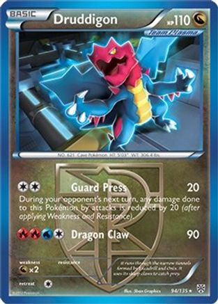 Druddigon - 94/135 (BW Plasma Storm)/135 - Holofoil Deck Exclusives - Holo Rare