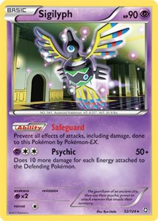 Sigilyph - 52/124/124 Deck Exclusives - Rare