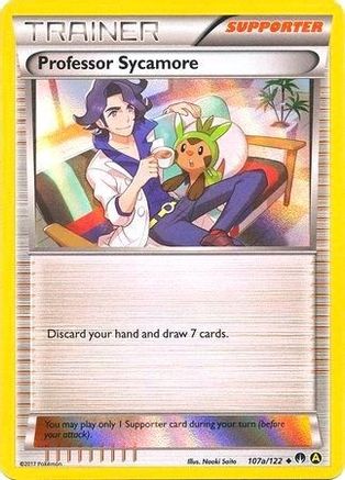 Professor Sycamore (Holofoil) 107a/122 - Holofoil Alternate Art Promos - Promo